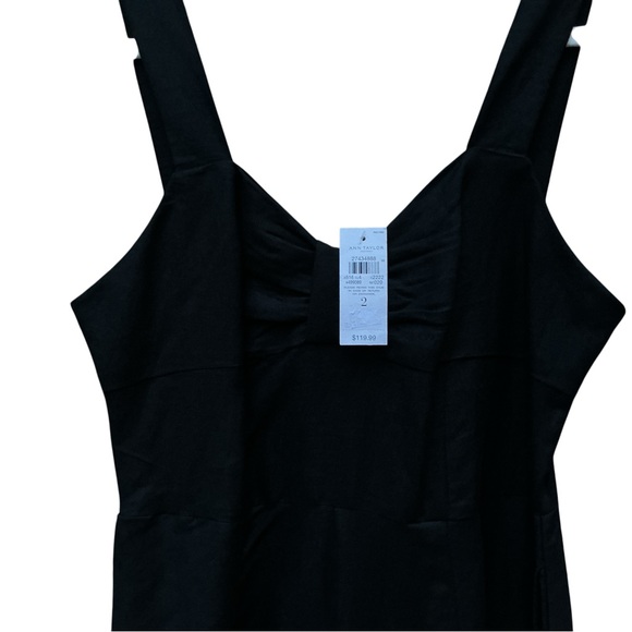 Ann Taylor Factory Pants - Ann Taylor Black Linen Jumpsuit Size 2